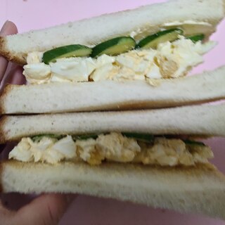 卵ときゅうりのサンドイッチ